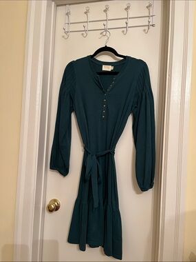 Nation LTD Tie Waist Mini Swing Dress Size Small